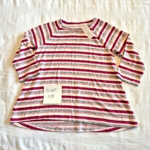 Gymboree girls size 7/8 or Medium multi color soft striped shirt NWT